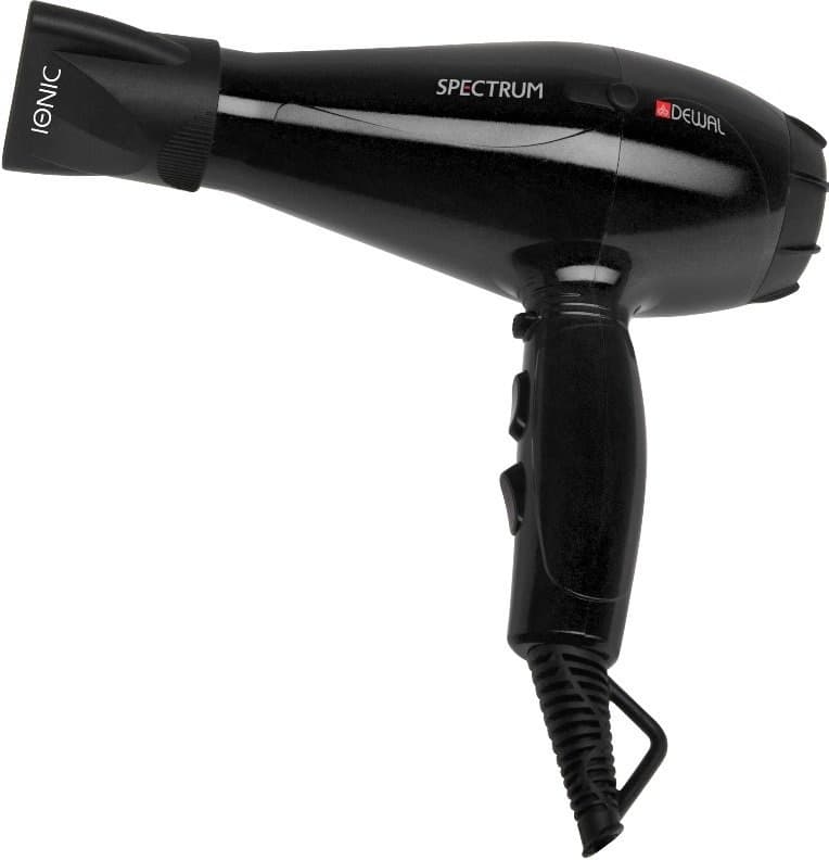 Фен SPECTRUM 03-110 черный ионизация 2 насадки 2200W
