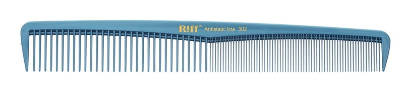 Расческа рабочая для стрижки комбинированная Antistatic line синяя 235см
