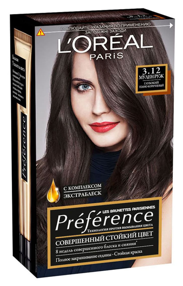 PREFERENCE Краска для волос № 3.12