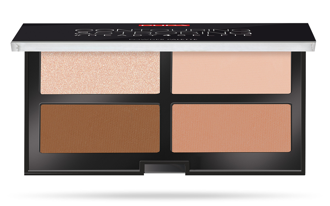CONTOURING &amp; STROBING PALETTE Набор для контуринга № 002 средняя кожа