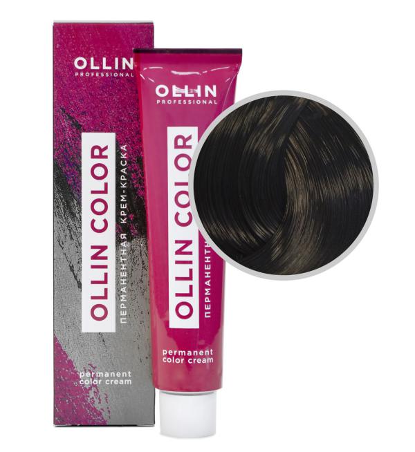 OLLIN COLOR Крем-краска для волос 60 мл № 3/0 темный  шатен  60мл