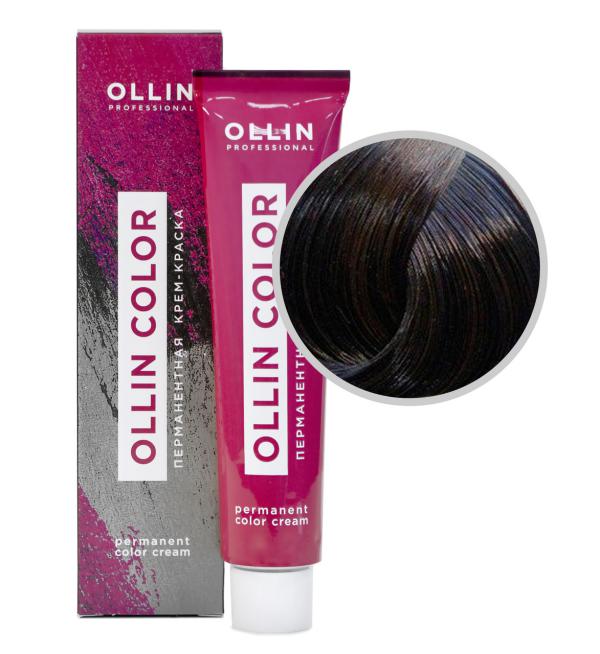 OLLIN COLOR Крем-краска для волос 60 мл № 4/0 шатен
