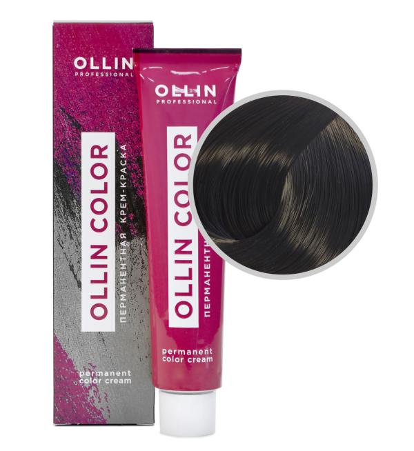 OLLIN COLOR Крем-краска для волос 60 мл № 4/71 шатен коричнево-пепельный