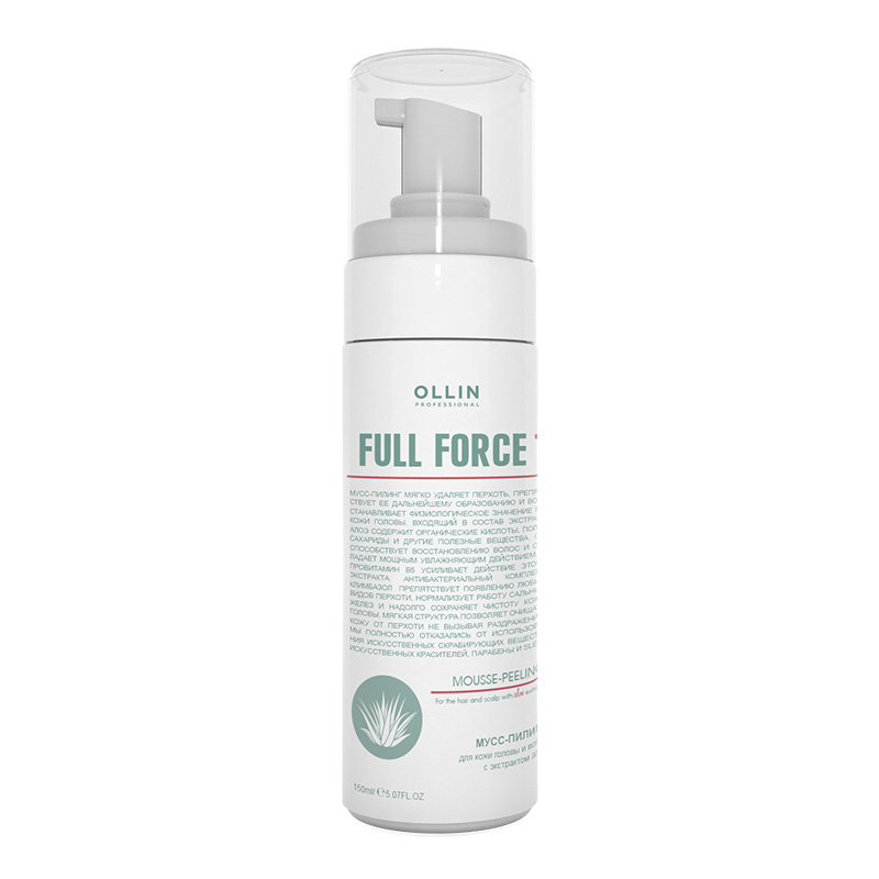 FULL FORCE Мусс-пилинг для волос и кожи головы с экстрактом алоэ 160 мл