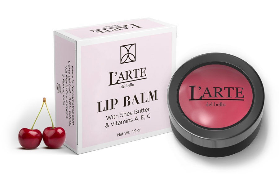 LIP BALM Бальзам для губ питательный с витаминами и маслом Ши № 402 вишня