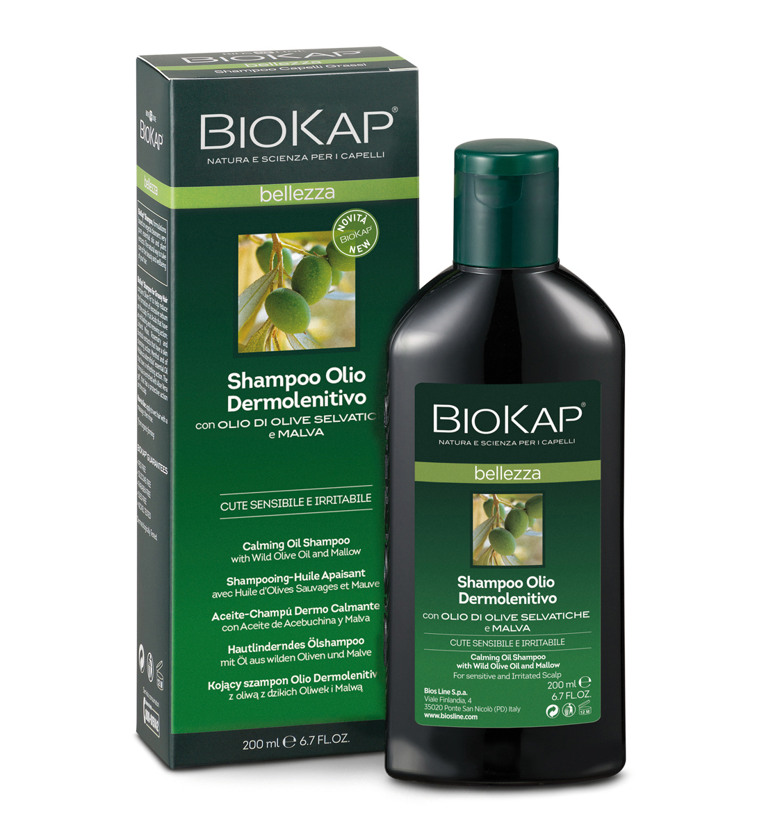 BIOKAP Шампунь масляный успокаив. д/чувств.кожи головы 200мл 200 мл