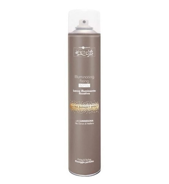 INIMITABLE STYLE Illuminating Extreme Фиксирующий лак придающий блеск Сверхсильной фиксации 500 мл