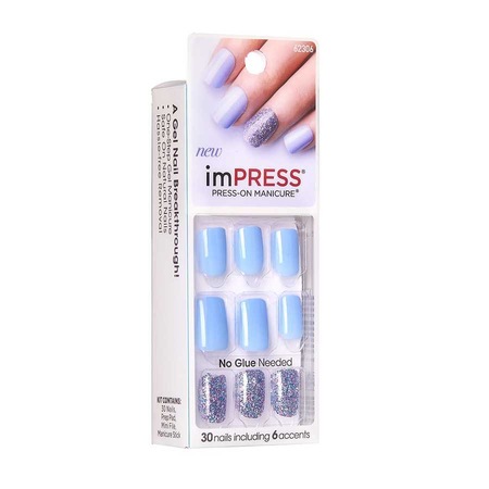ROADWAY IMPRESS PRESS-ON MANICURE Твердый лак Блюз Accent Harlem