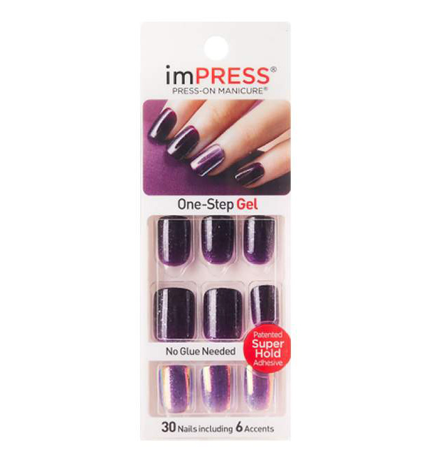 BROADWAY IMPRESS PRESS-ON MANICURE Твердый лак Зеркальный отблеск короткая длина BIP250С