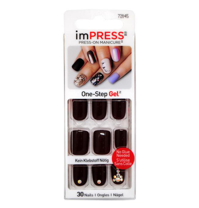 BROADWAY IMPRESS PRESS-ON MANICURE Твердый лак Маршмеллоу короткая длина BIPA090