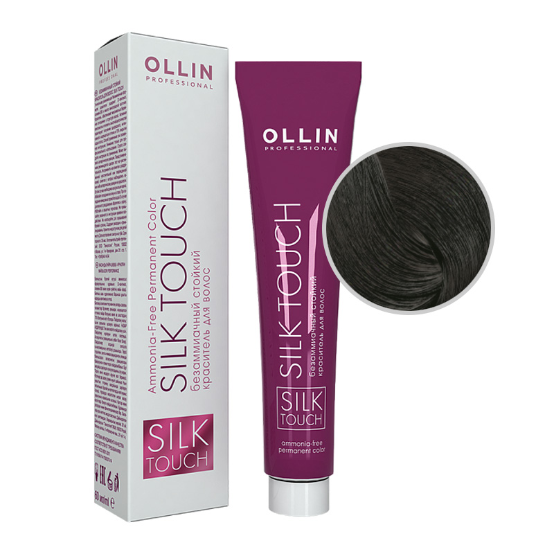 SILK TOUCH Безаммиачный стойкий краситель для волос № 3/0 темный шатен 60мл