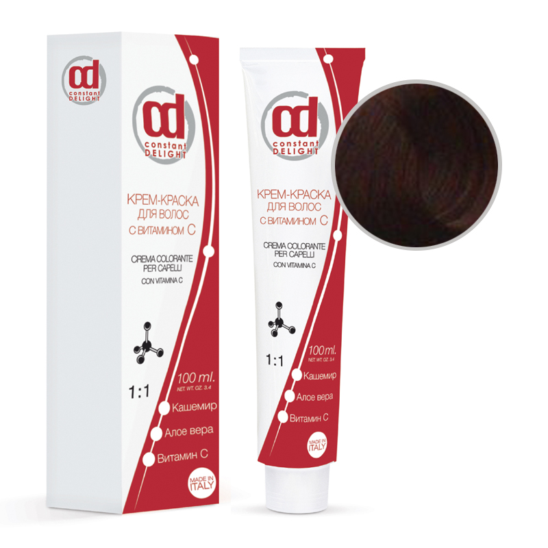 CREMA COLORANTE Крем-краска для волос с витамином C № 5/7 светло-коричневый медный 100 мл
