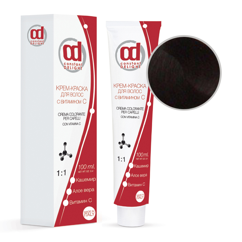 CREMA COLORANTE Крем-краска для волос с витамином C № 4/6 средне-коричневый шоколадный 100 мл
