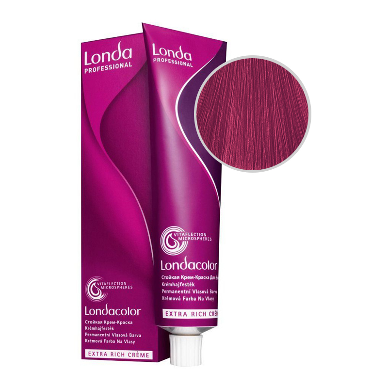LONDACOLOR Стойкая крем-краска для волос № 0/65 фиолетово-красный микстон 60 мл