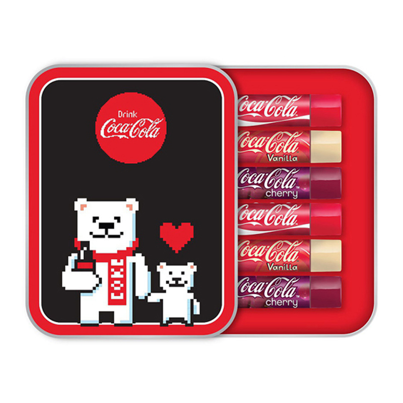 COCA-COLA ANNUAL TIN-PIXEL Набор бальзамов 6 х 4 гр