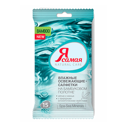 Влажные салфетки освежающие SPA COLLECTION 15 шт