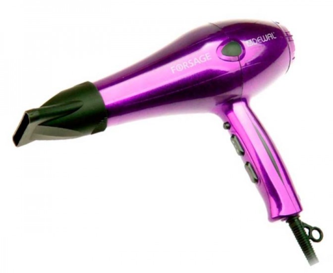 FORSAGE 03-106 PURPLE Фен пурпурный, 2200 Вт ионизация 2 насадки