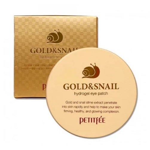 GOLD SNAIL Патчи гидрогелевые для области вокруг глаз с муцином улитки и коллоидным золотом 60 шт
