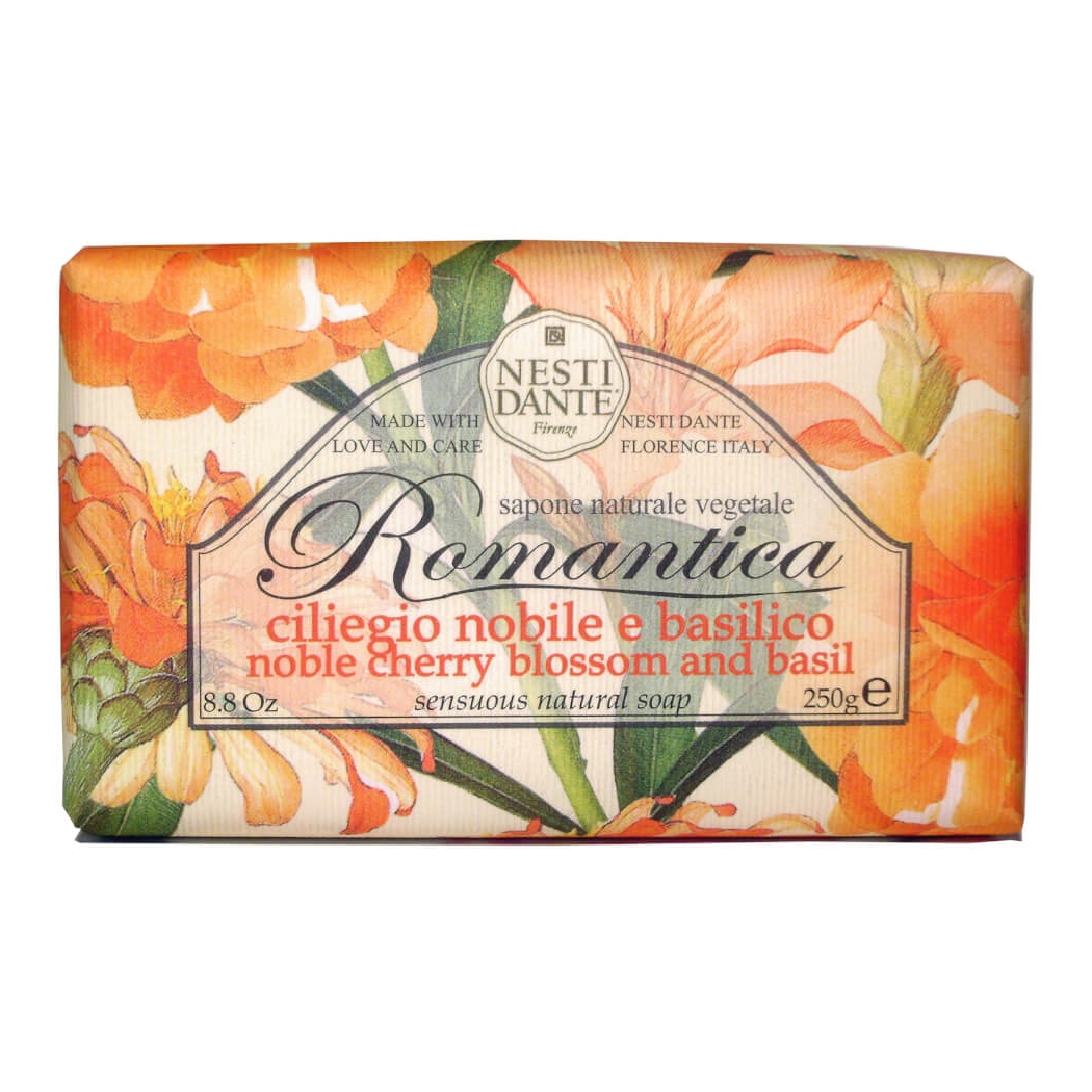 ROMANTICA Мыло романтика вишневый цвет, базилик 250 г