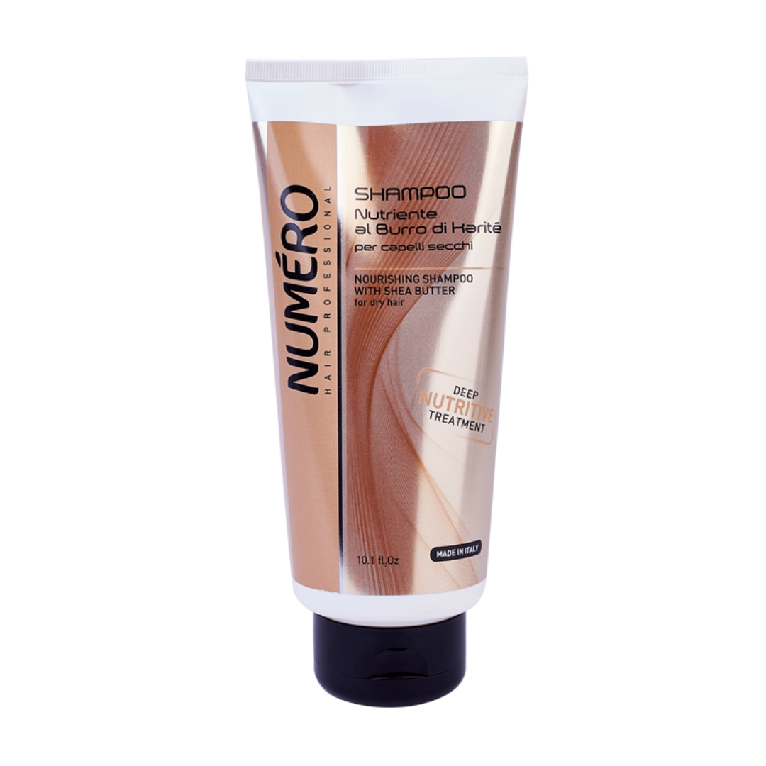 NUMERO SHEA BUTTER Шампунь для сухих волос с маслом карите 300 мл