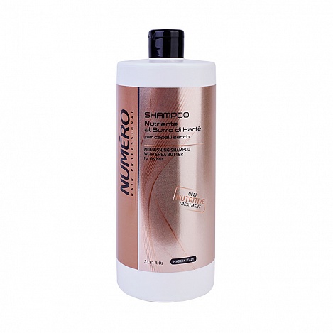 NUMERO SHEA BUTTER Шампунь для сухих волос с маслом карите 1000 мл