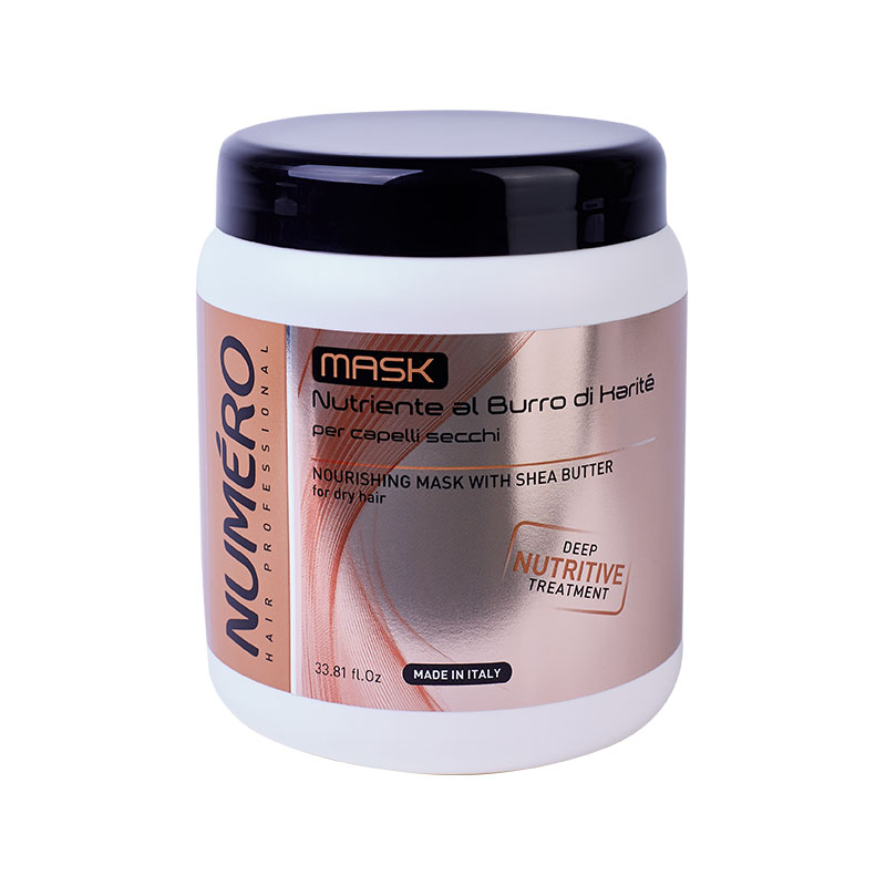 NUMERO SHEA BUTTER Маска для сухих волос с маслом карите 1000 мл