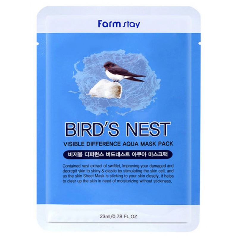 BIRD S NEST Тканевая маска с экстрактом ласточкиного гнезда 23 мл