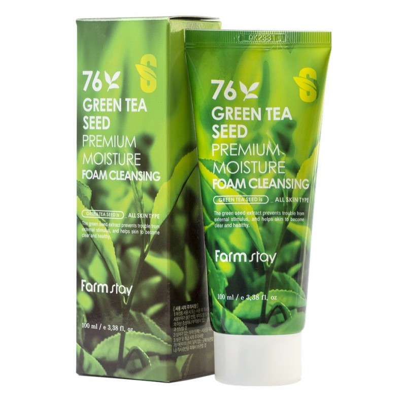 76 GREEN TEA SEED Пенка очищающая с семенами зеленого чая 100 мл