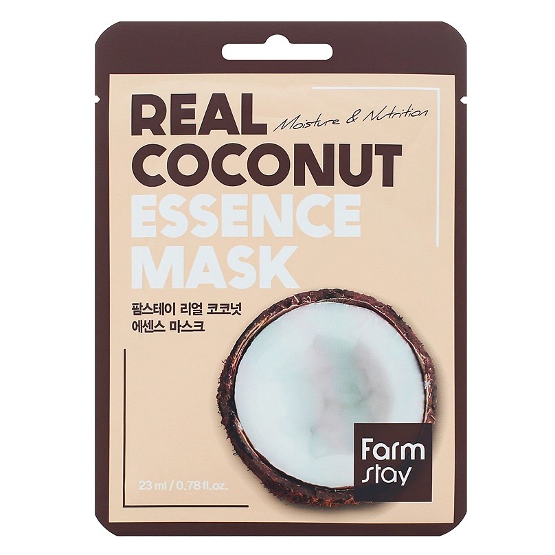 REAL COCONUT Тканевая маска для лица с экстрактом кокоса 23 мл
