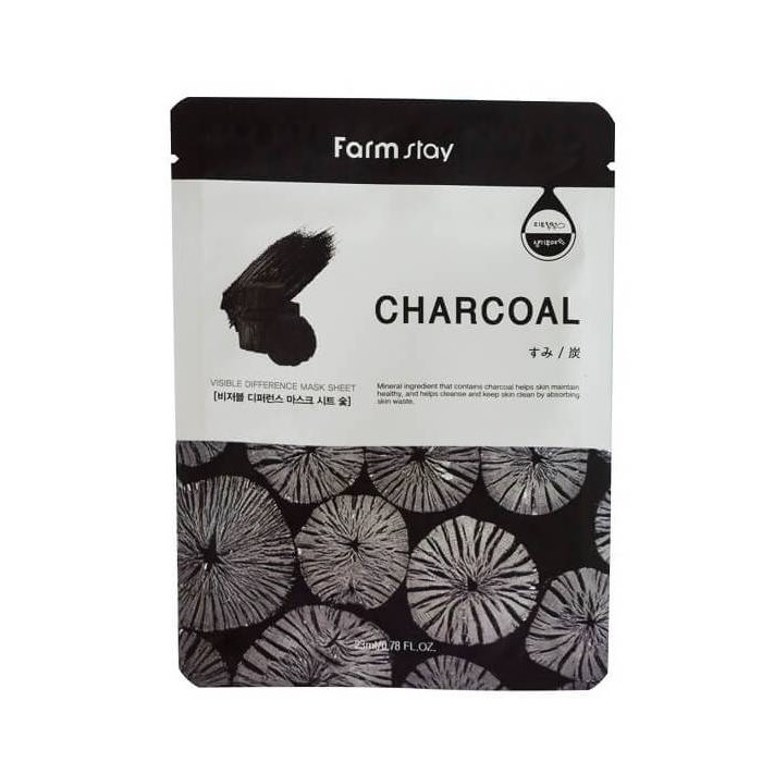 CHARCOAL Тканевая маска с углем 23 мл