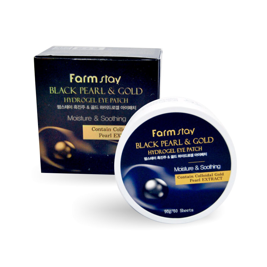 BLACK PEARL GOLD Патчи гидрогелевые с золотом и черным жемчугом 60 шт