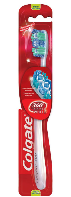 Зубная щетка 360º Optic White средней жесткости