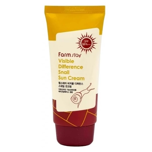 VISIBLE DIFFERENCE Солнцезащитный крем с муцином улитки SPF50 PA 70 г