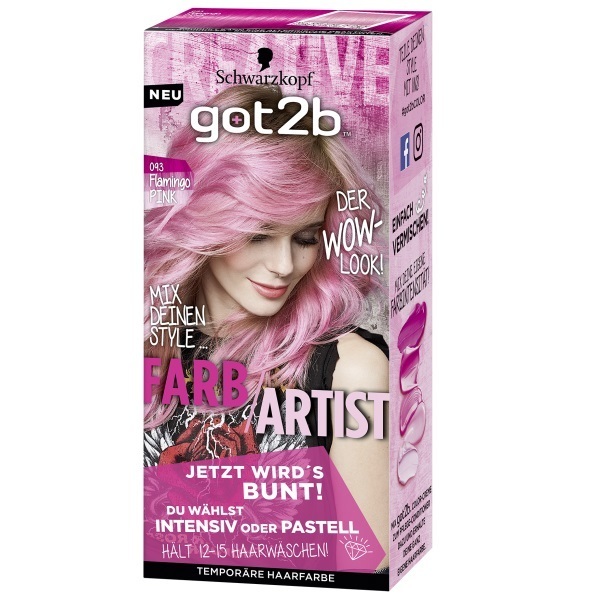 BRIGHT PASTEL Тонирующая краска для волос 093 Шокирующий розовый