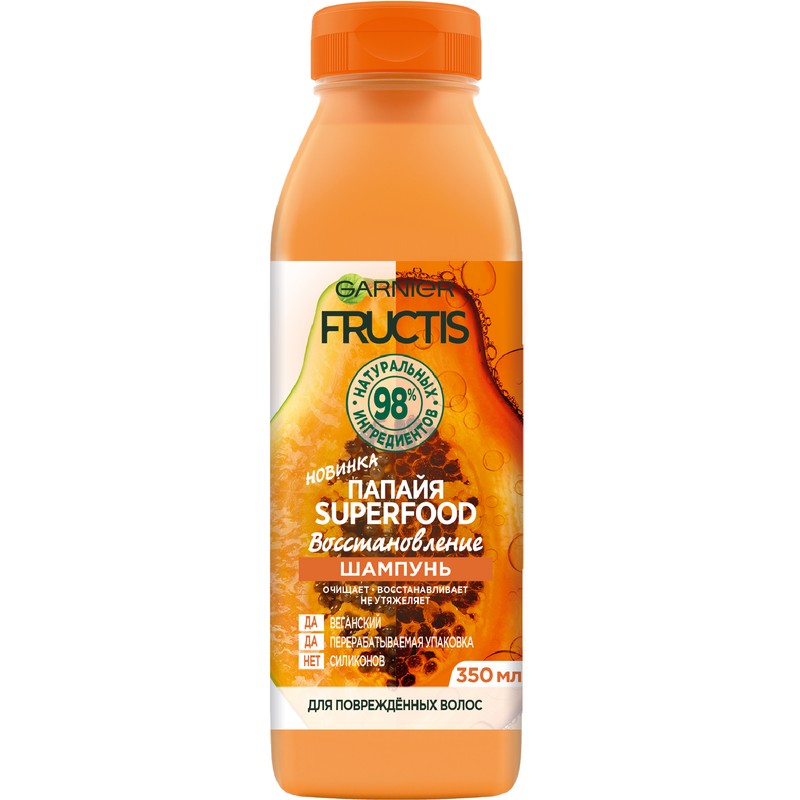 SUPERFOOD Шампунь ПАПАЙЯ 350 мл