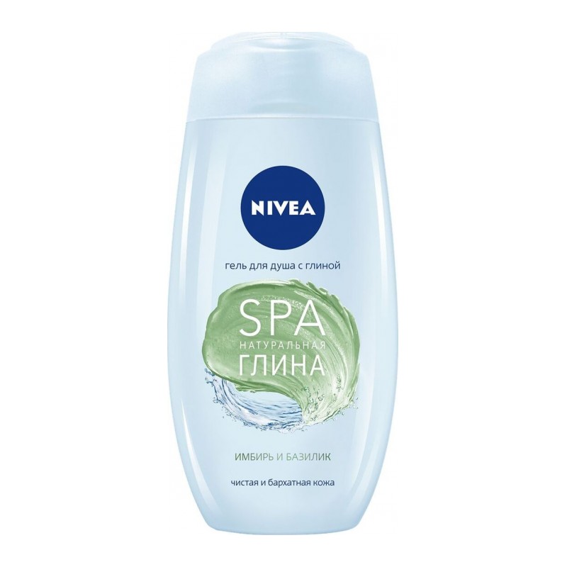 Гель-уход для душа SPA натуральная глина Имбирь и базилик 250 мл