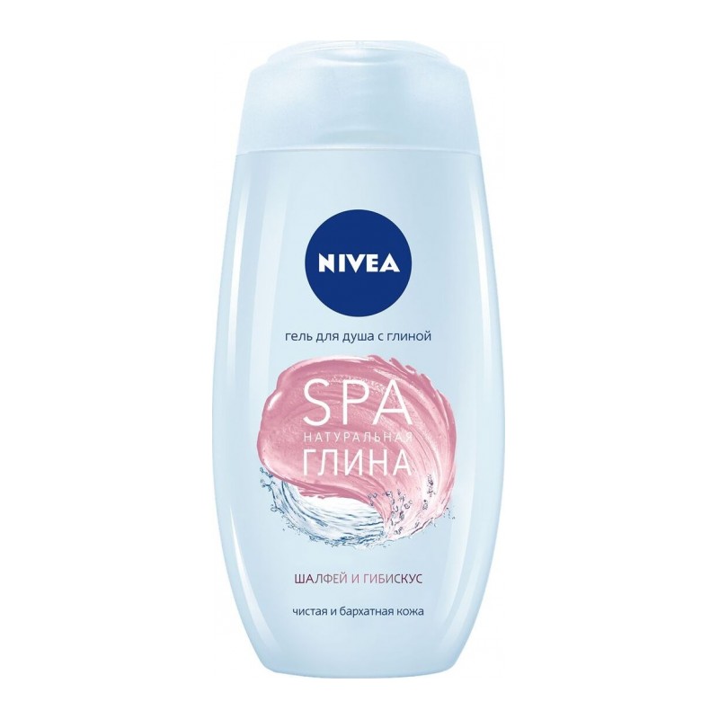 Гель-уход для душа SPA натуральная глина Шалфей и гибискус 250 мл