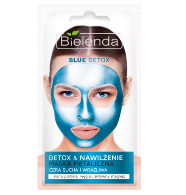 BLUE DETOX Маска для сухой чувствительной кожи очищающая металлическая 8 г