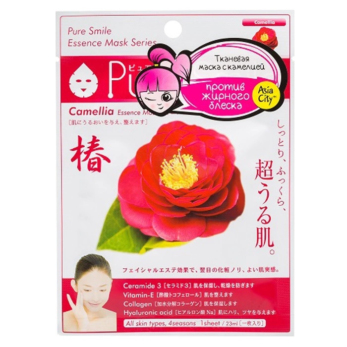 ESSENCE Маска для лица смягчающая с экстрактом камелии 1 шт