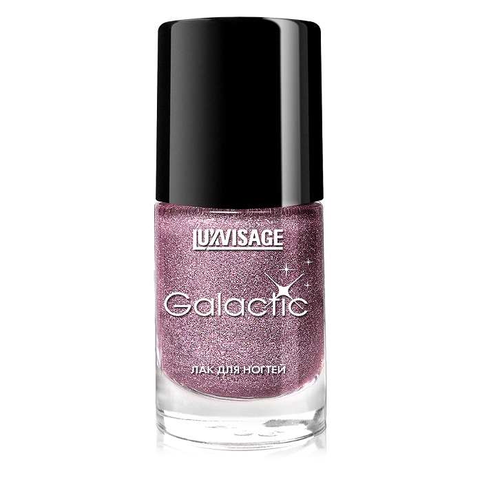 GALACTIC Лак для ногтей № 215 сверкающие блестки розовые искры