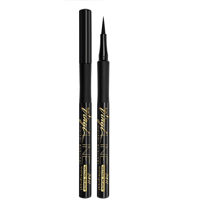 VINIL LINE ULTRA BLACK 24H WATERPROOF Подводка-фломастер для глаз черная