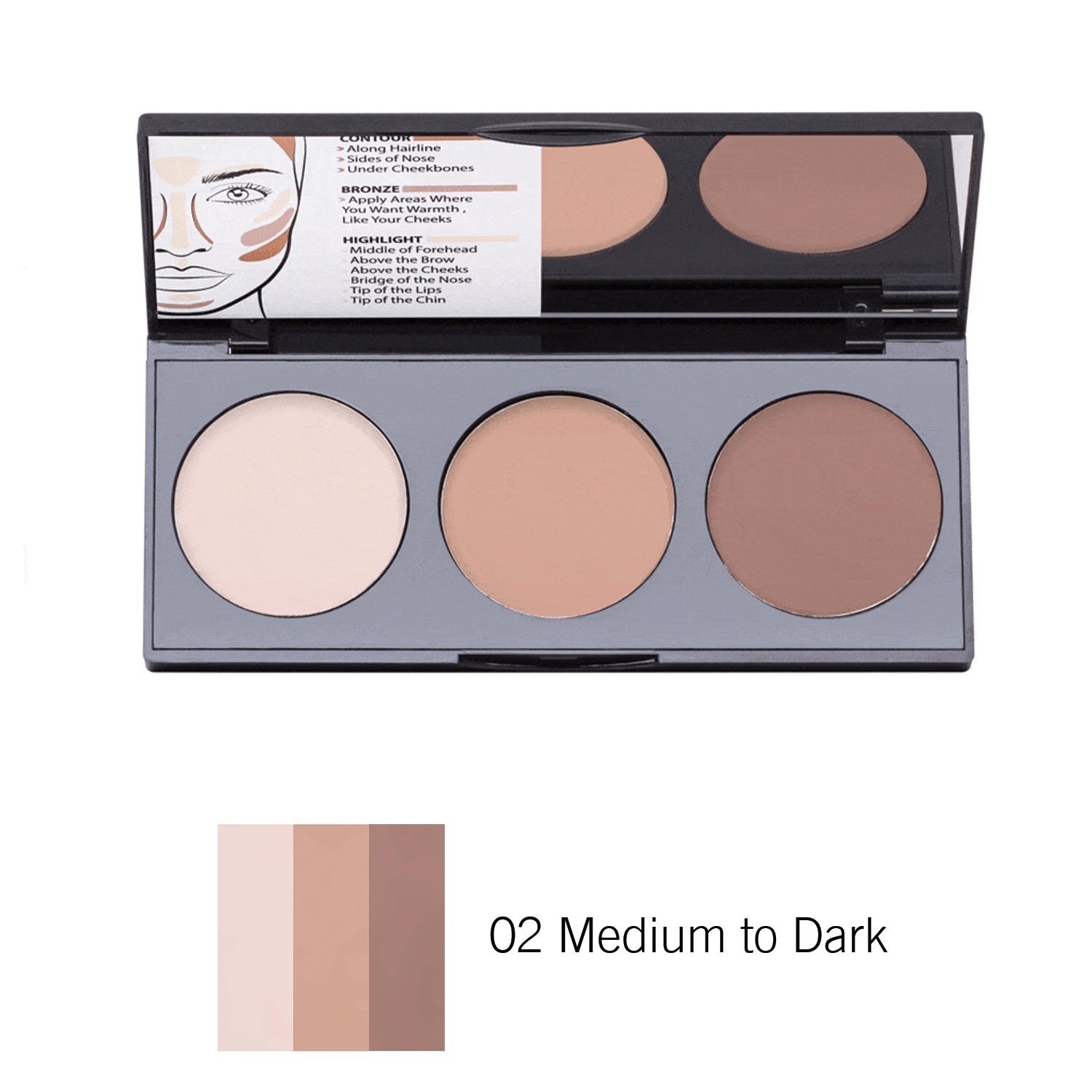 PERFECTING CONTOUR KIT Кремовая палетка для контурирования лица № 02