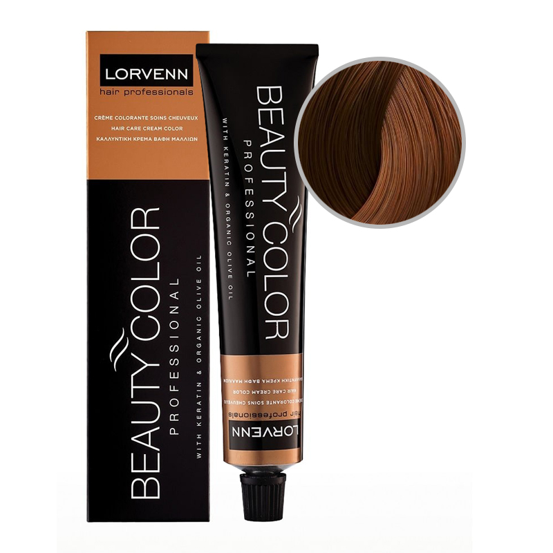 BEAUTY COLOR PROFESSIONAL Стойкая крем-краска для волос № 8.52 СВЕТЛЫЙ БЛОНД МАХАГОНОВЫЙ РАДУЖНЫЙ 70 мл