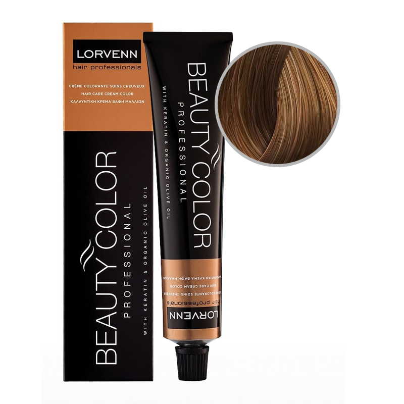 BEAUTY COLOR PROFESSIONAL Стойкая крем-краска для волос № 8.35 СВЕТЛЫЙ БЛОНД МАХАГОНОВО-ЗОЛОТИСТЫЙ 70 мл