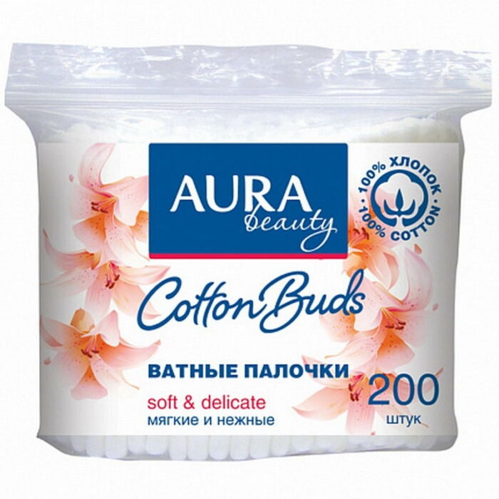 Ватные палочки (пакет) 200 шт