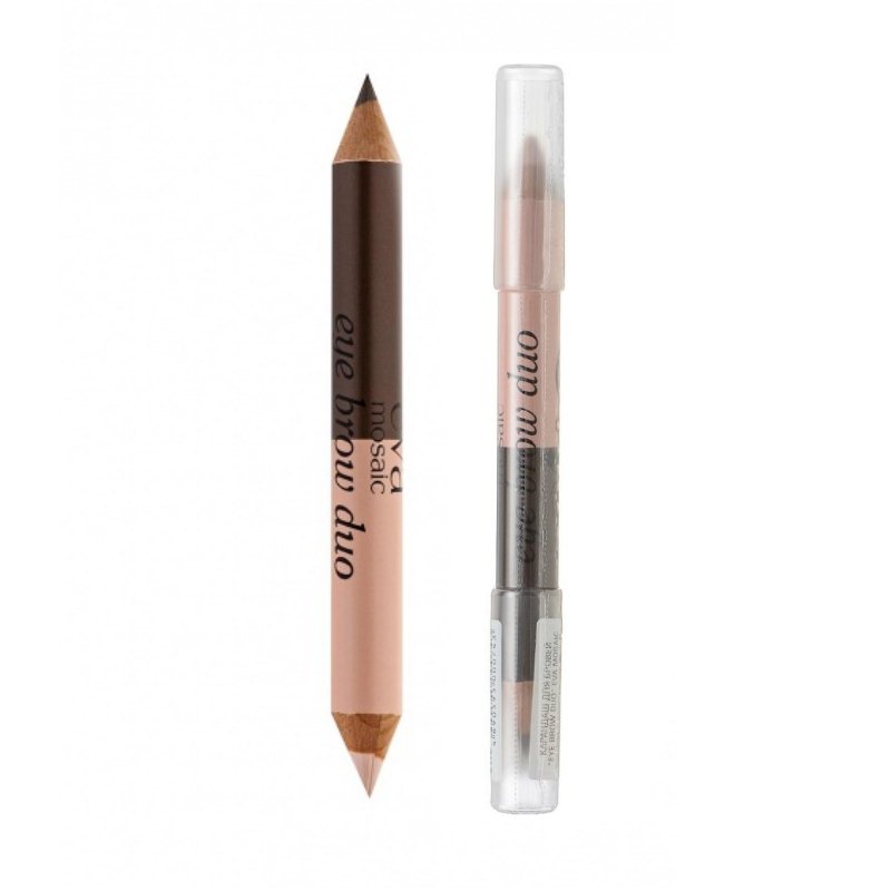 EYE BROW DUO Карандаш для бровей бежево-коричневый