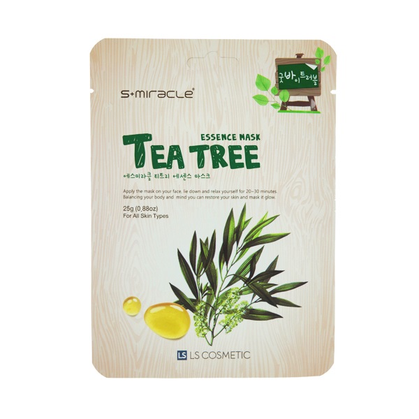 S MIRACLE TEA TREE Маска для лица с экстрактом чайного дерева 1 шт
