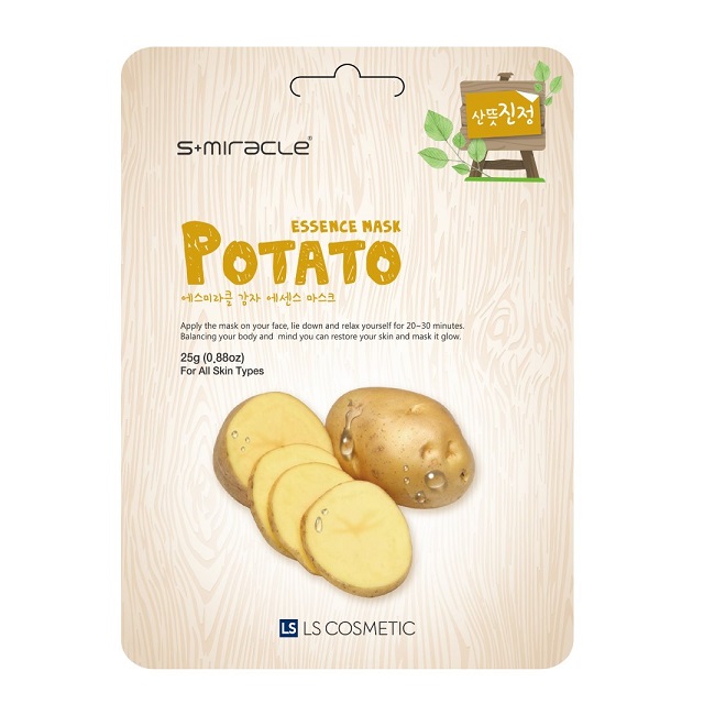 S MIRACLE POTATO Маска для лица с экстрактом побегов картофеля 1 шт
