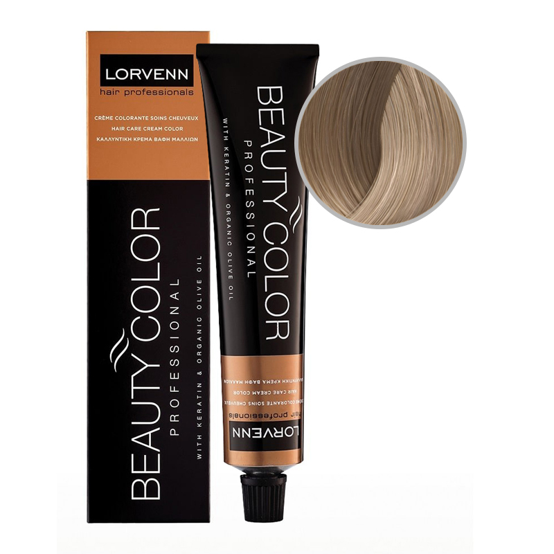 BEAUTY COLOR PROFESSIONAL Стойкая крем-краска для волос № 9.12 ultra blonde ash violet 70 мл