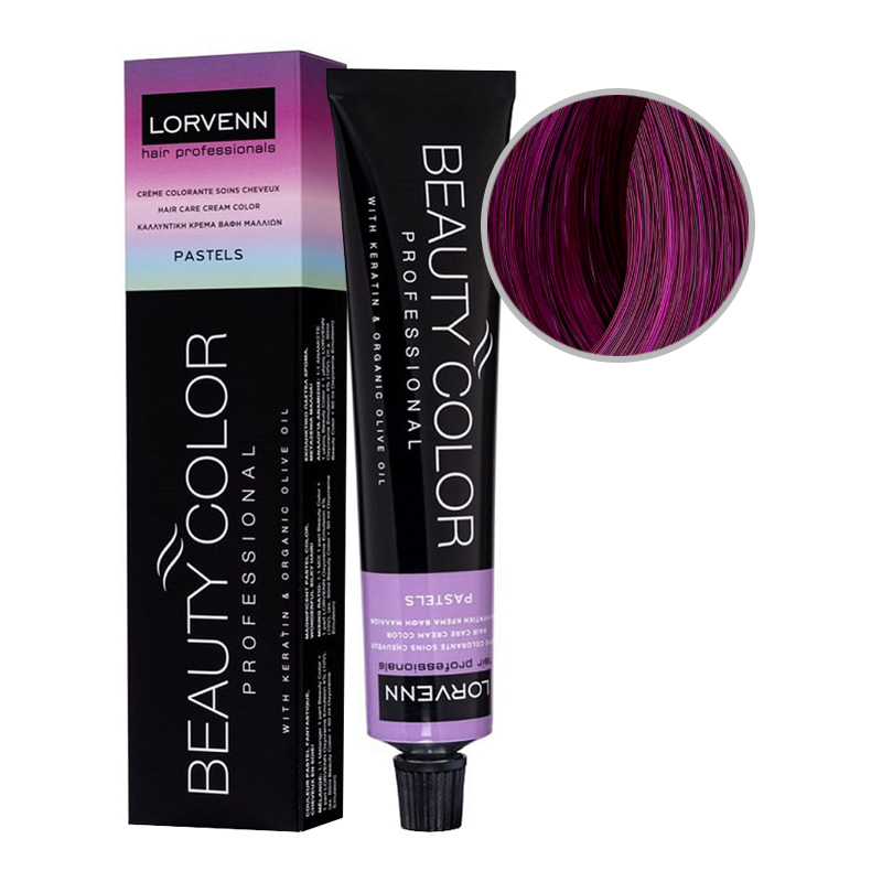 BEAUTY COLOR PROFESSIONAL PASTELS Стойкая крем-краска для волос № 6.5/26 gernet 70 мл